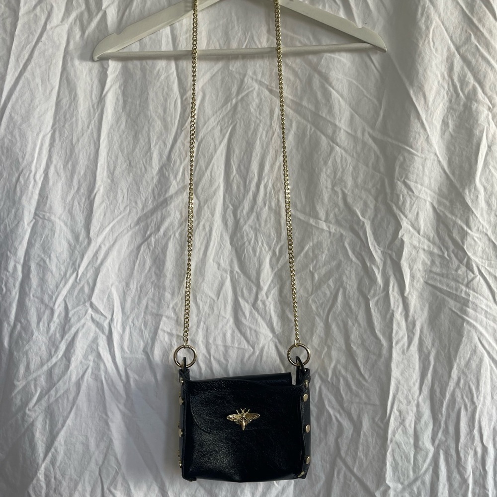 Vera Pelle Purse With Bee Logo Bag With Bee Logo Siren" Genuine leather - Picture 3 of 16